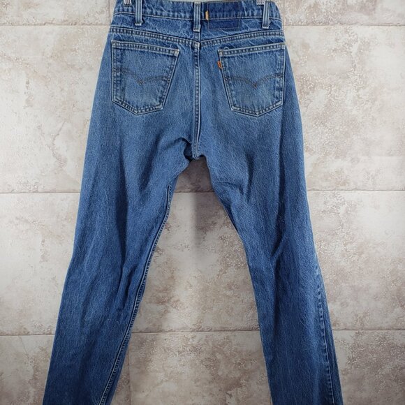 Vintage 90s Levis 558 Orange Tab Blue Jeans Mens size 34 X 34. Light medium wash - Picture 2 of 13